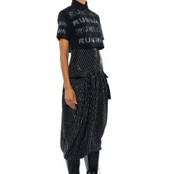 WALK THE WALK RHINESTONE CROPPED SHIRT -helmut shop walk the walk rhinestone cropped shirt black 6 6