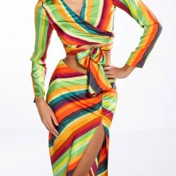 WANT YOU TO WANT ME TIE FRONT BLOUSE -helmut shop want you to want me tie front blouse red multi 3 3