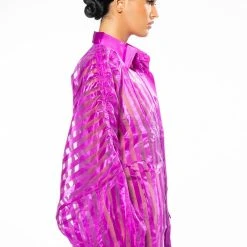 WEEKEND LOVE OVERSIZED BLOUSE IN PURPLE -helmut shop weekend love oversized blouse in purple purple 4 4