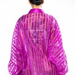 WEEKEND LOVE OVERSIZED BLOUSE IN PURPLE -helmut shop weekend love oversized blouse in purple purple 5 5