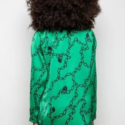 WHAT'S NEW BUTTON UP BLOUSE -helmut shop whats new button up blouse green multi 6 6