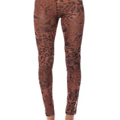 WILD CHEETAH PRINT LEGGINGS 12 WILD CHEETAH PRINT LEGGINGS -helmut shop wild cheetah print leggings beige multi 4 4