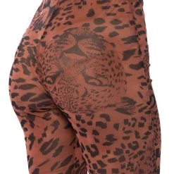 WILD CHEETAH PRINT LEGGINGS 15 WILD CHEETAH PRINT LEGGINGS -helmut shop wild cheetah print leggings beige multi 7 7