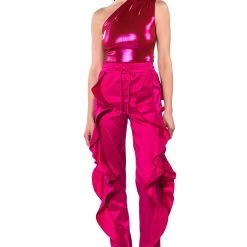 WILD CHILD METALLIC BODYSUIT -helmut shop wild child metallic bodysuit pink 8 8 c1