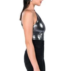 WILD CHILD METALLIC BODYSUIT -helmut shop wild child metallic bodysuit silver 11 11