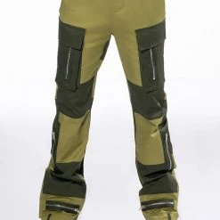 WILD ONES COLORBLOCK CARGO PANT -helmut shop wild ones colorblock cargo pant olive 3 3