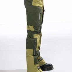 WILD ONES COLORBLOCK CARGO PANT -helmut shop wild ones colorblock cargo pant olive 4 4