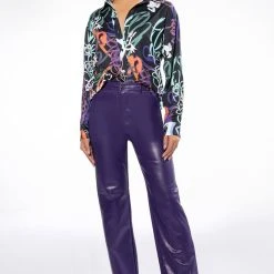 WILDER PRINTED BUTTON DOWN BLOUSE -helmut shop wilder printed button down blouse multi 3 3