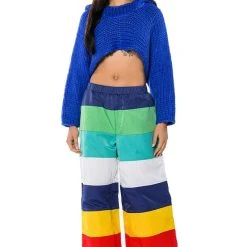 WILLA CROPPED HOODED SWEATER -helmut shop willa cropped hooded sweater blue 3 3