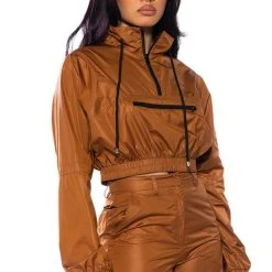 WISHFUL THINKING QUARTER ZIP PULLOVER -helmut shop wishful thinking quarter zip pullover brown 2 2