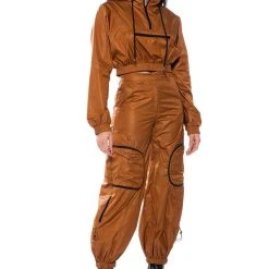 WISHFUL THINKING QUARTER ZIP PULLOVER -helmut shop wishful thinking quarter zip pullover brown 4 4