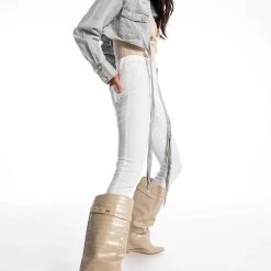 WRAP AROUND DENIM JACKET -helmut shop wrap around denim jacket light blue denim 5 5