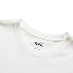 X-Girl BARBED WIRE LOGO S/S COMPACT TEE -helmut shop x girlBARBEDWIRELOGOSSCOMPACTTEEWHITES105222011013 3