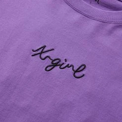 X-Girl EMBROIDERED FACE L/S TEE 10 X-Girl EMBROIDERED FACE L/S TEE -helmut shop x girlMBROIDEREDFACELSTEEPURPLES105223011005 3
