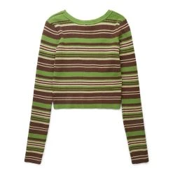 X-Girl MULTI STRIPE KNIT TOP 8 X-Girl MULTI STRIPE KNIT TOP -helmut shop x girlMULTISTRIPEKNITTOPGREENOS105224015006 2