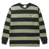 X-Girl STRIPED L/S BIG TEE -helmut shop x girlSTRIPEDLSBIGTEEOLIVES105223013010 1