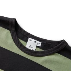 X-Girl STRIPED L/S BIG TEE 8 X-Girl STRIPED L/S BIG TEE -helmut shop x girlSTRIPEDLSBIGTEEOLIVES105223013010 3