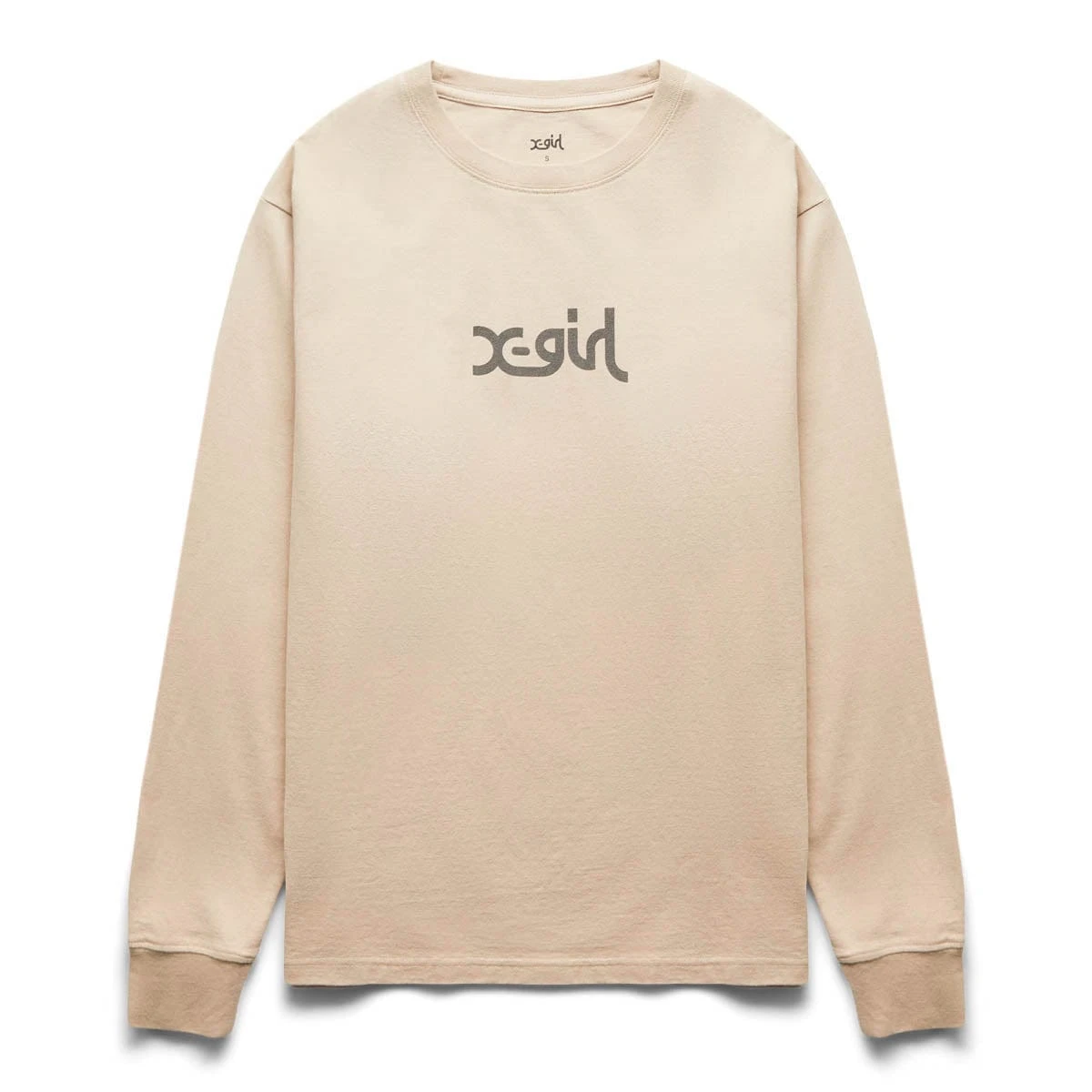 X-Girl WASHED FACE LOGO L/S TEE 3 X-Girl WASHED FACE LOGO L/S TEE