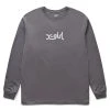 X-Girl WASHED FACE LOGO L/S TEE -helmut shop x girlWASHEDFACELOGOLSTEECHARCOALS105223011011 1