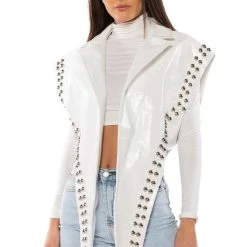 YOU ALREADY KNOW MOTO VEST WITH FRONT DRAPE