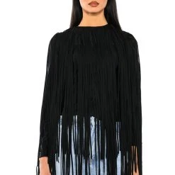 YOU ARE TROUBLE SLEEVELESS STATEMENT TOP -helmut shop you are trouble sleeveless statement top black 1 1