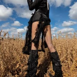 YOU CANT HANDLE THIS MESH RHINESTONE PANT -helmut shop you cant handle this mesh rhinestone pant black 4 4 c1 c1