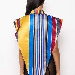 YOUR MUSE BUTTON UP BLOUSE -helmut shop your muse button up blouse multi 10 10 c1