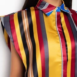 YOUR MUSE BUTTON UP BLOUSE -helmut shop your muse button up blouse multi 11 11