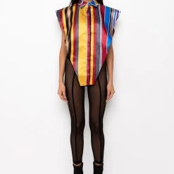 YOUR MUSE BUTTON UP BLOUSE -helmut shop your muse button up blouse multi 12 12