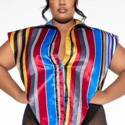 YOUR MUSE BUTTON UP BLOUSE -helmut shop your muse button up blouse multi 4 4 c1